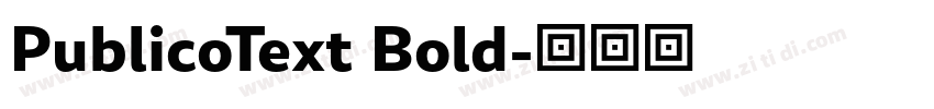PublicoText Bold字体转换